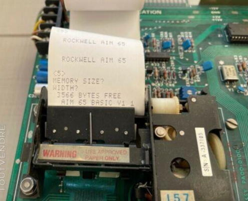 Particolare della stampante termica in dotazione al Rochwell AIM65.